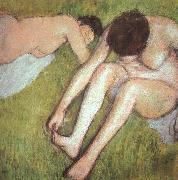 Edgar Degas Bathers on the Grass oil painting picture wholesale
